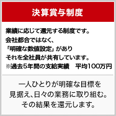 決算賞与制度